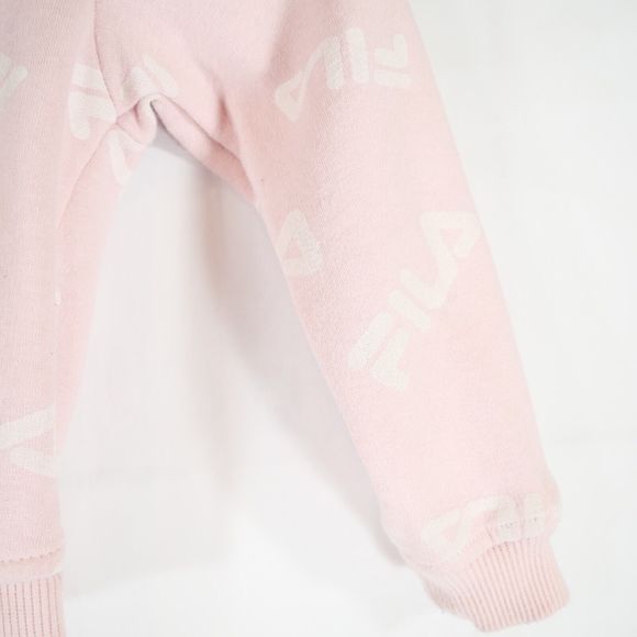 Fila Kids Pastel Pink Hoodie with Fila Logo in Blue & White Graphic Size 2T - Picture 6 of 14